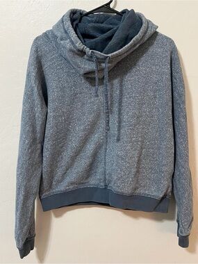 Nike Heathered Blue Funnel Neck Sweatshirt